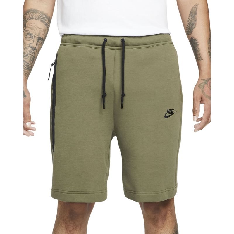 Bermuda-Nike-Sportswear-Tech-Fleece-Masculina---Verde-Oliva-