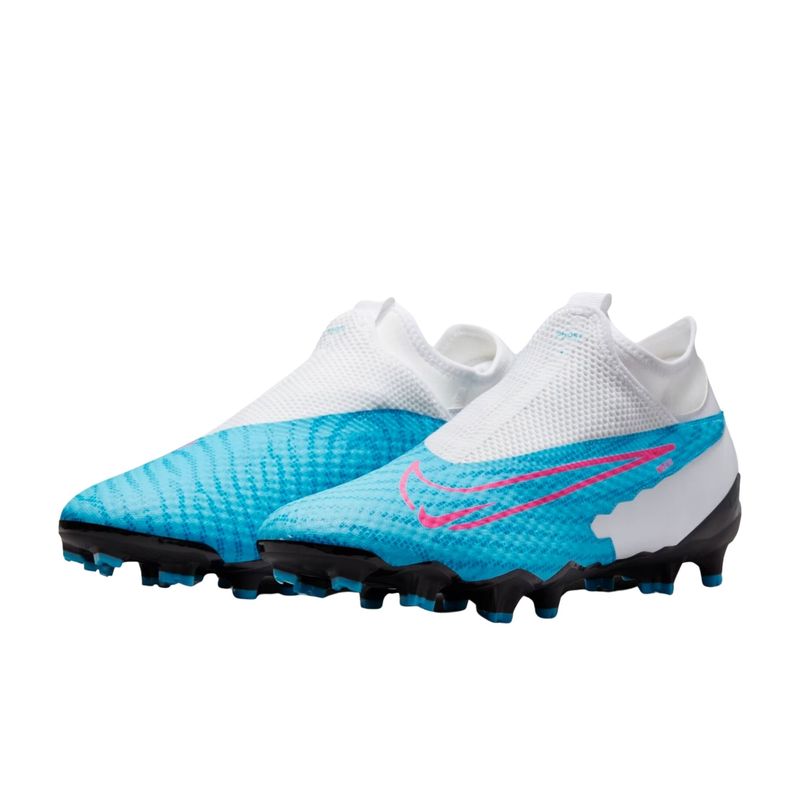 Chuteira-Campo-Nike-Phantom-Gx-Academy-Masculina---Azul-Branca