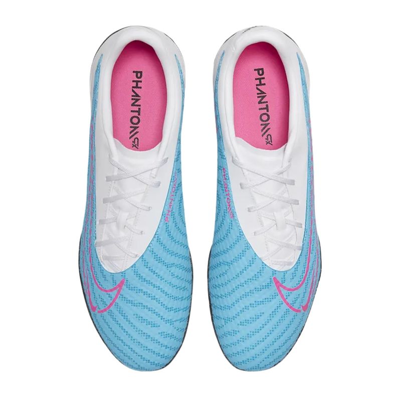 Chuteira nike azul e hot sale rosa