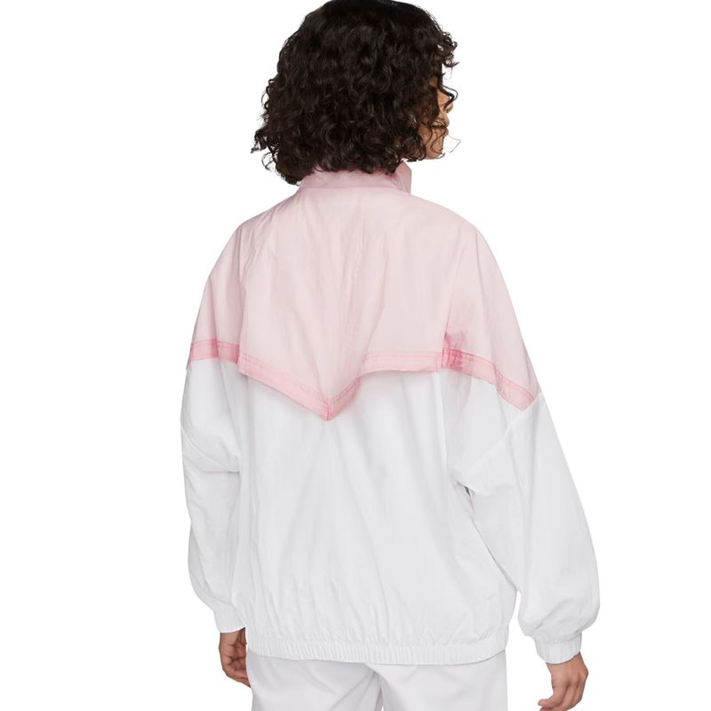 Jaqueta Nike Sportswear Essential Windrunner Feminina - Branca/Rosa -  Bayard Esportes