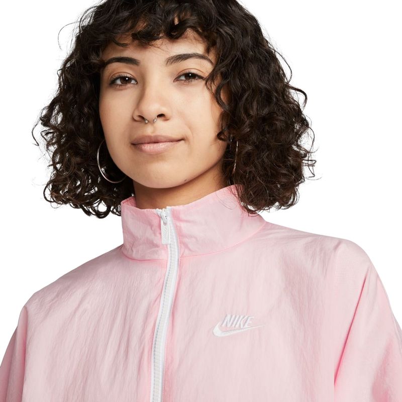 Jaqueta Nike Sportswear Essential Windrunner Feminina - Branca/Rosa -  Bayard Esportes