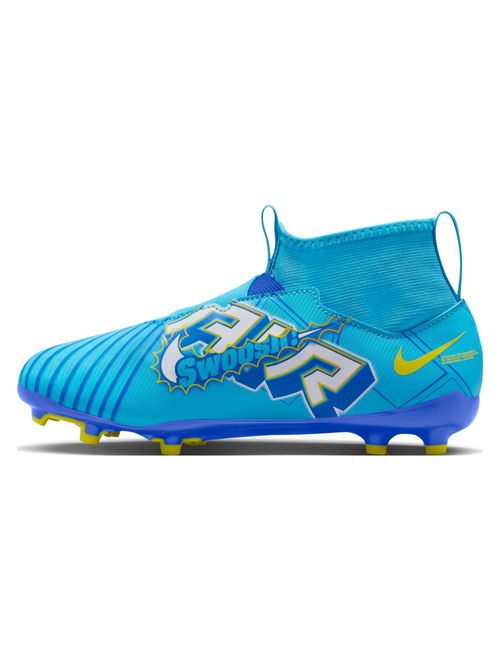 Chuteira Campo Nike Superfly 9 Academy Kylian Mbappé Infantil - Azul