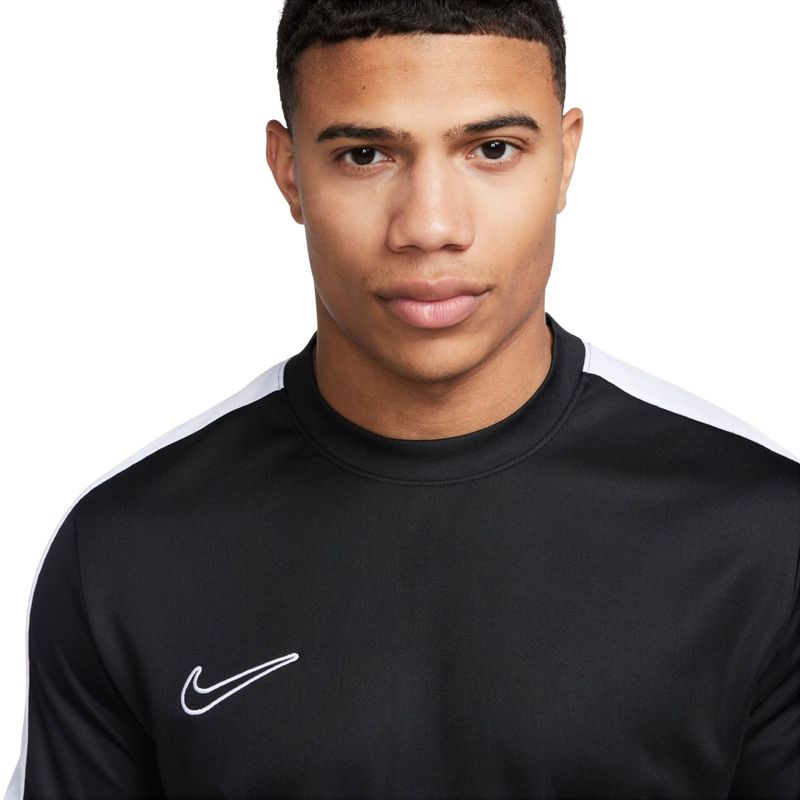 Camiseta Nike Dri-FIT Academy 23 Masculina - Preto+Branco