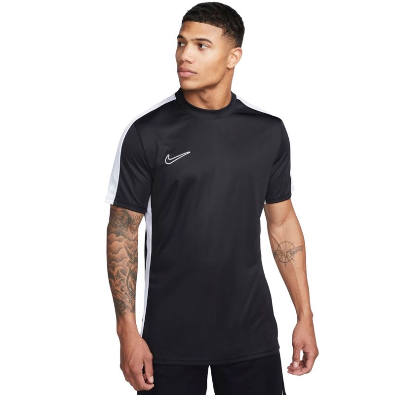 Camiseta Nike Dri-Fit Academy 23 Top Ss Masculina - Preta/Branca