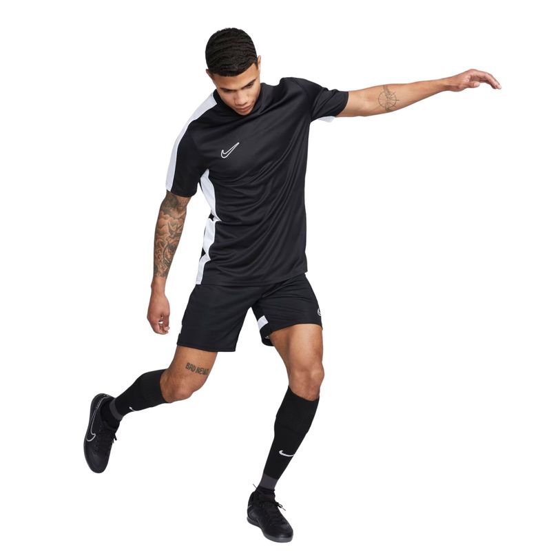 Camiseta Nike Dri-Fit Academy 23 Top Ss Masculina - Preta/Branca
