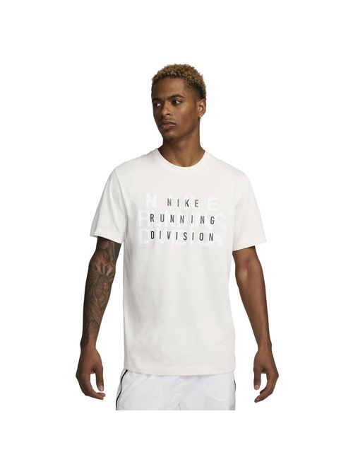 Camiseta Nike Dri-Fit Run Division Masculina - Off White
