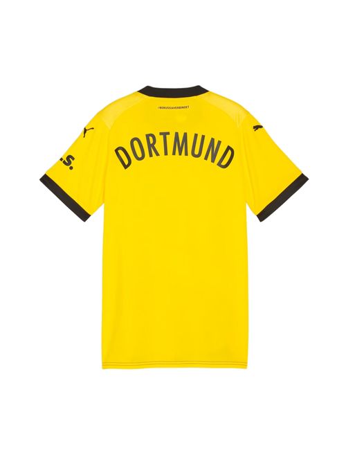 Camisa Borussia Dortmund I 23/24 Puma Infantil - Amarela/Preta