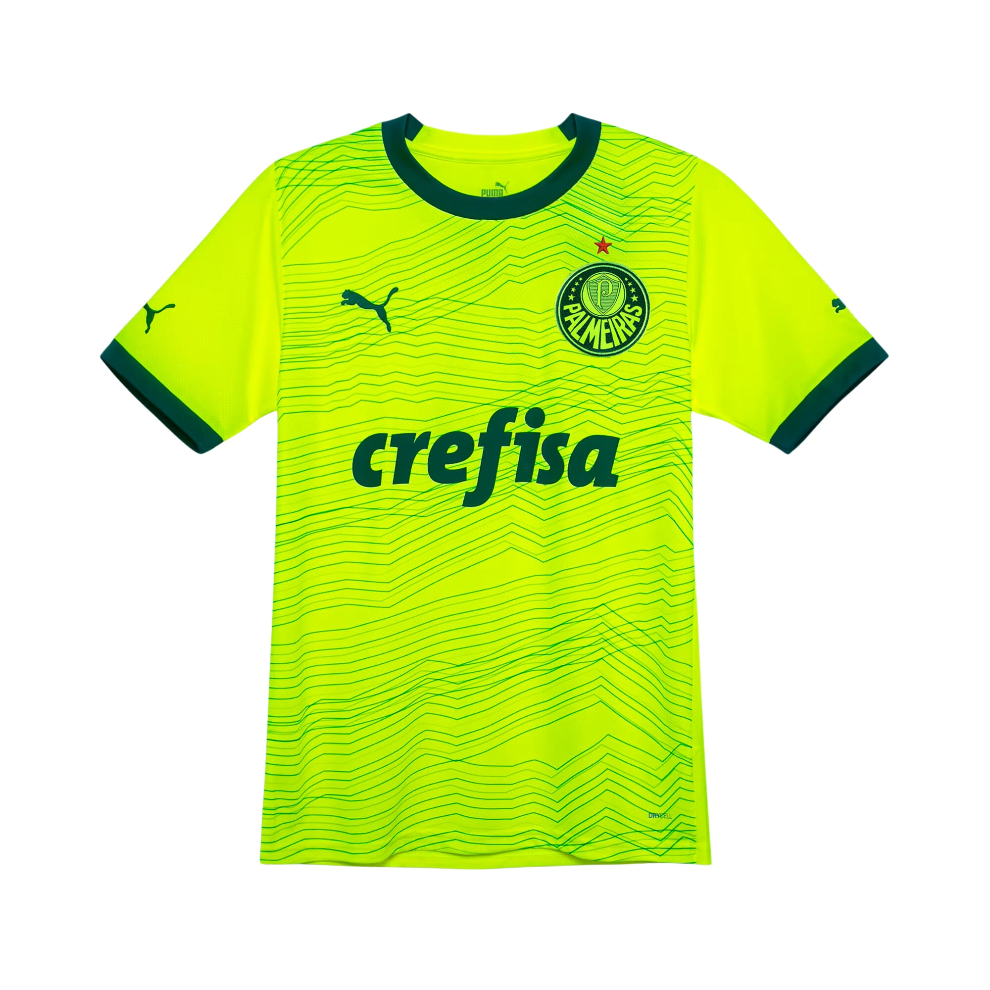 Camisa Palmeiras III 23/24 Puma Torcedor Masculina - Verde Limão