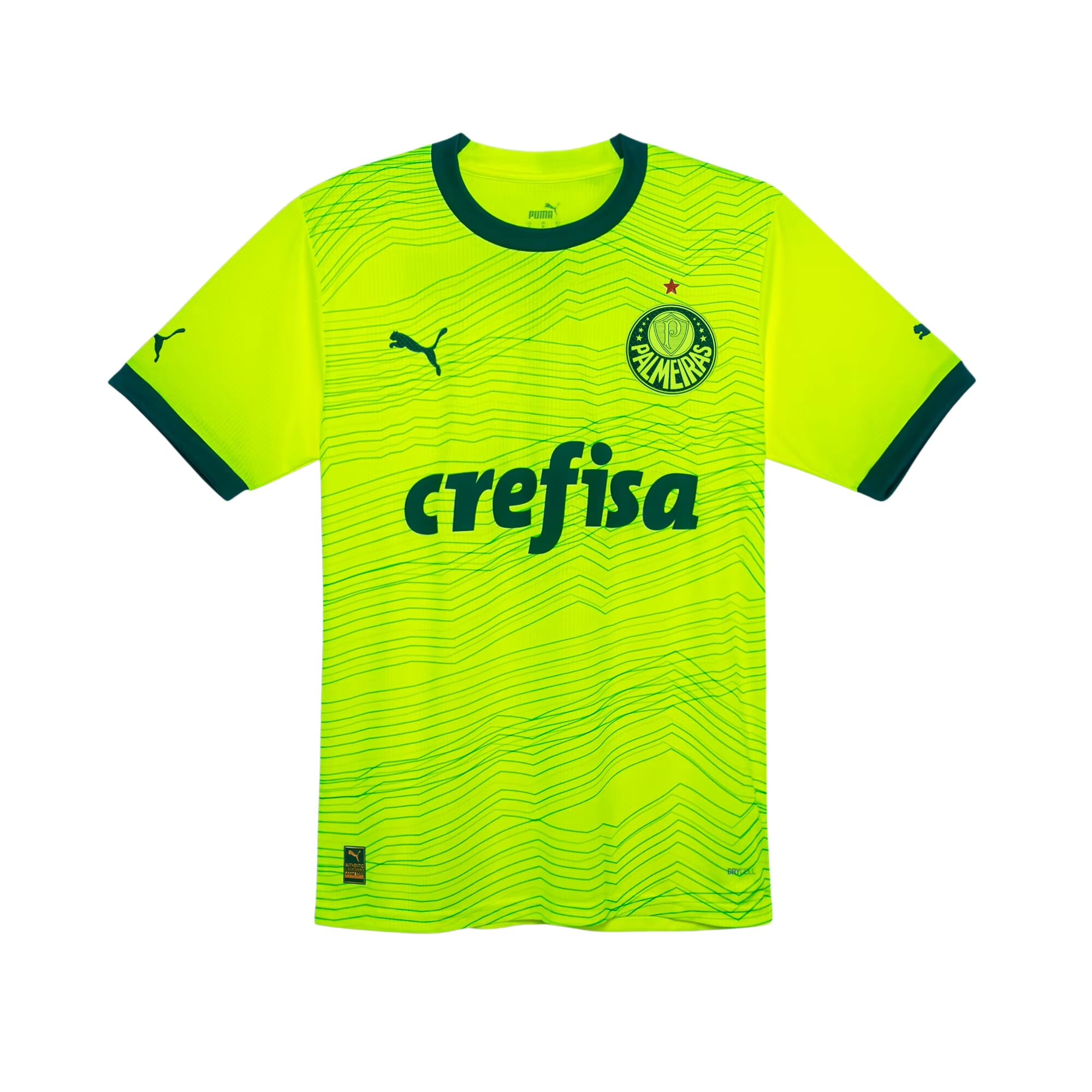 Camisa Palmeiras III 23/24 Puma Jogador Masculina - Verde Limão