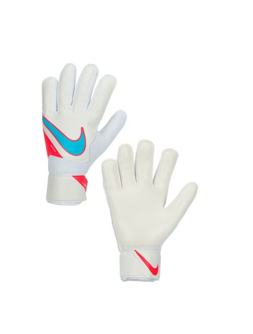 Luva Goleiro Nike Goalkeeper Match Masculina - Branca/Azul