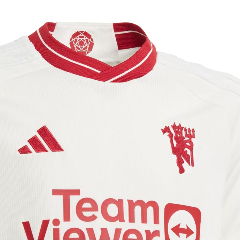Camisa-Manchester-United-III-23-24-Adidas-III-Infantil---Off-White-Vermelha