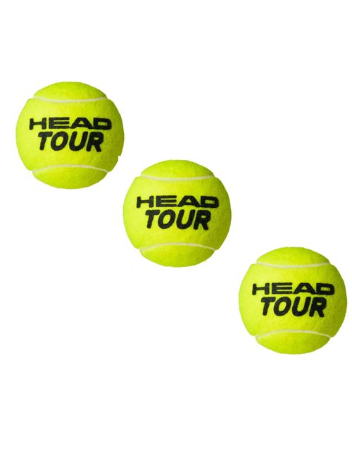 Bola de Tênis Head Tour 3 Unidades Unissex - Amarela