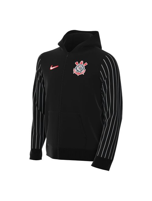 Jaqueta Corinthians Nike Fz Club Bb Gx Infantil - Preta/Branca