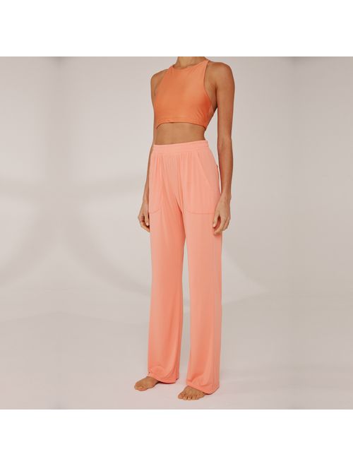 Calça Fitness Reta Dry Uv Palma - Rose