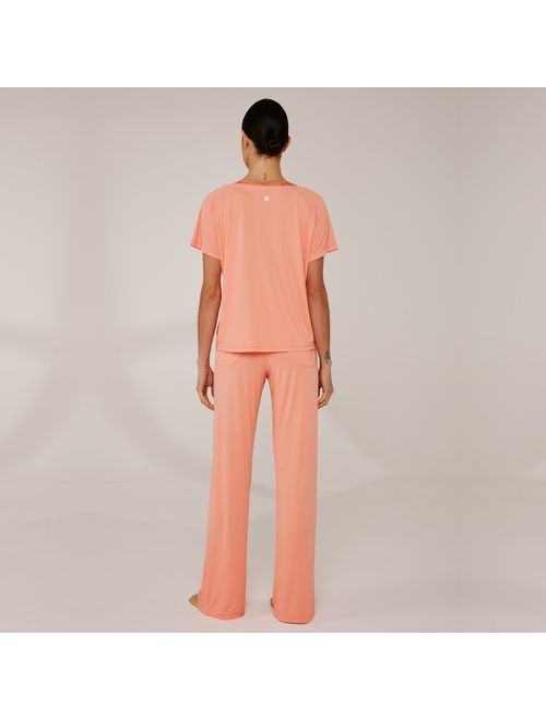 Calça Fitness Reta Dry Uv Palma - Rose