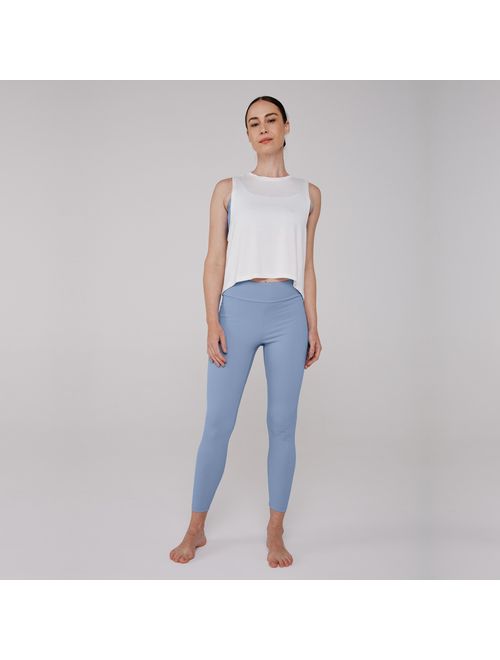 Legging Yoga Canelado Cora - Azul