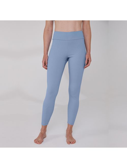 Legging Yoga Canelado Cora - Azul