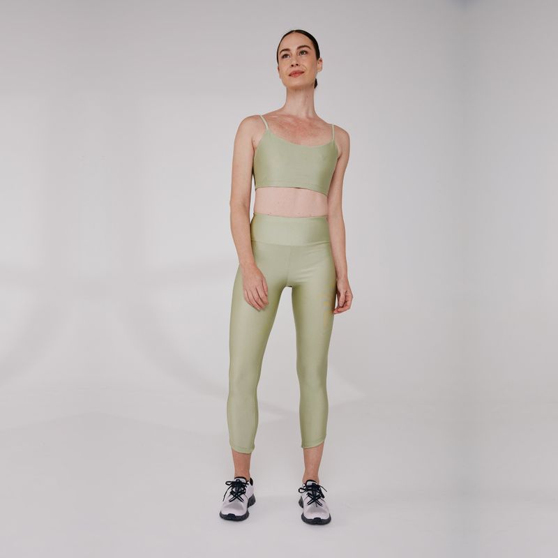 Legging Fitness Detalhe Barra Verde Rio