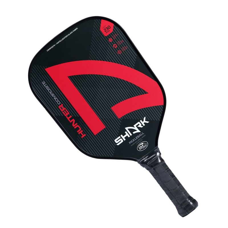 Raquete-De-Pickelball-Shark-Hunter-Unissex---Preta-Vermelha