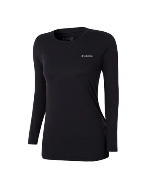 Camiseta Manga Longa Columbia Neblina Feminina - Preta
