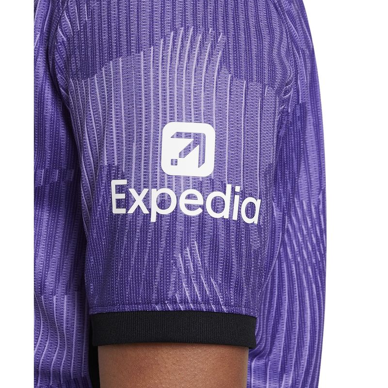 Camisa Liverpool FC 23/24 Nike Stadium Third Infantil - Roxa/Branca