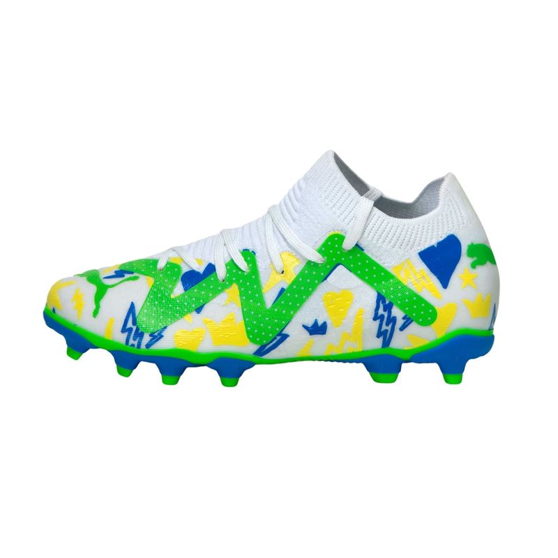 Chuteira-Campo-Puma-Neymar-Jr-Future-Match-Bdp-Infantil---Branca-Verde