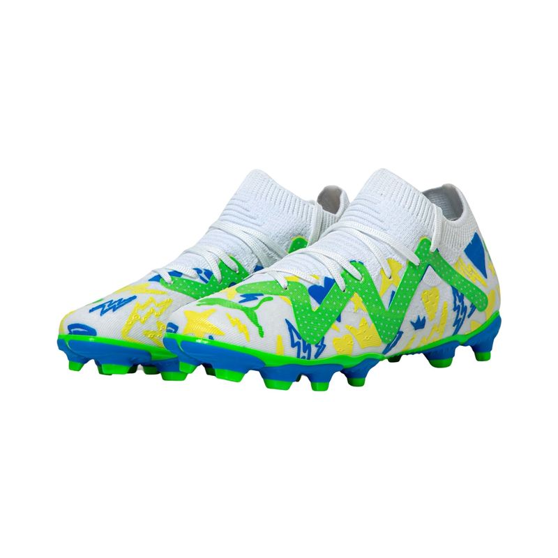 Chuteira-Campo-Puma-Neymar-Jr-Future-Match-Bdp-Infantil---Branca-Verde