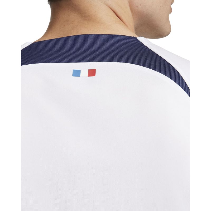 Camisa Paris Saint-Germain 23/24 Nike Stadium Away Masculina - Branca/Marinho