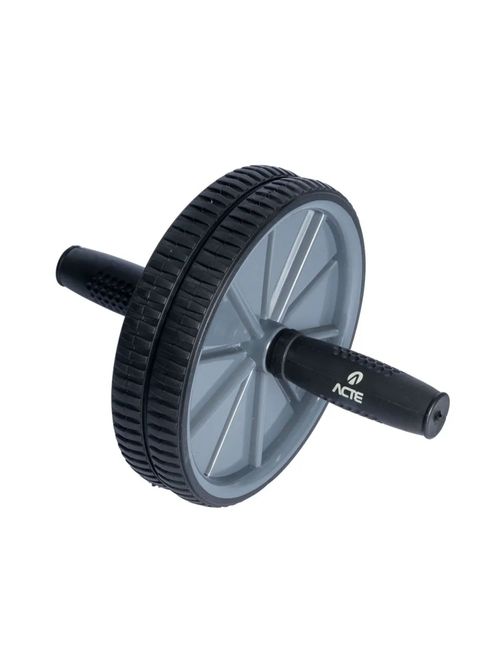 Roda Abdominal Acte Exercicios 19Cm Unissex - Preta