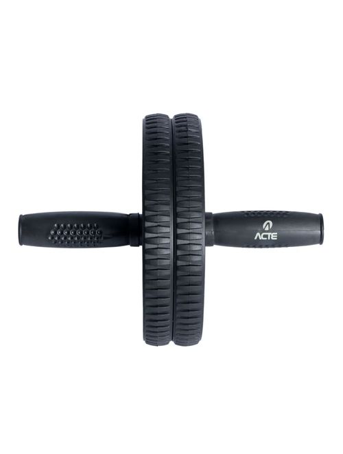 Roda Abdominal Acte Exercicios 19Cm Unissex - Preta