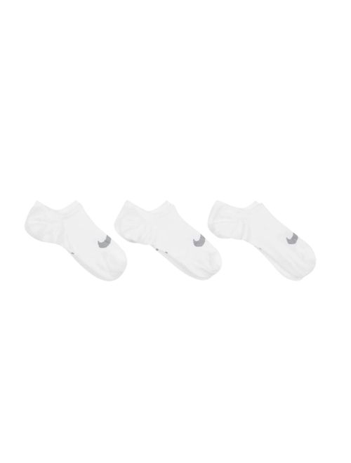 Kit Meias Nike Everyday Plus Lightweight 3 Pares Feminina - Branca