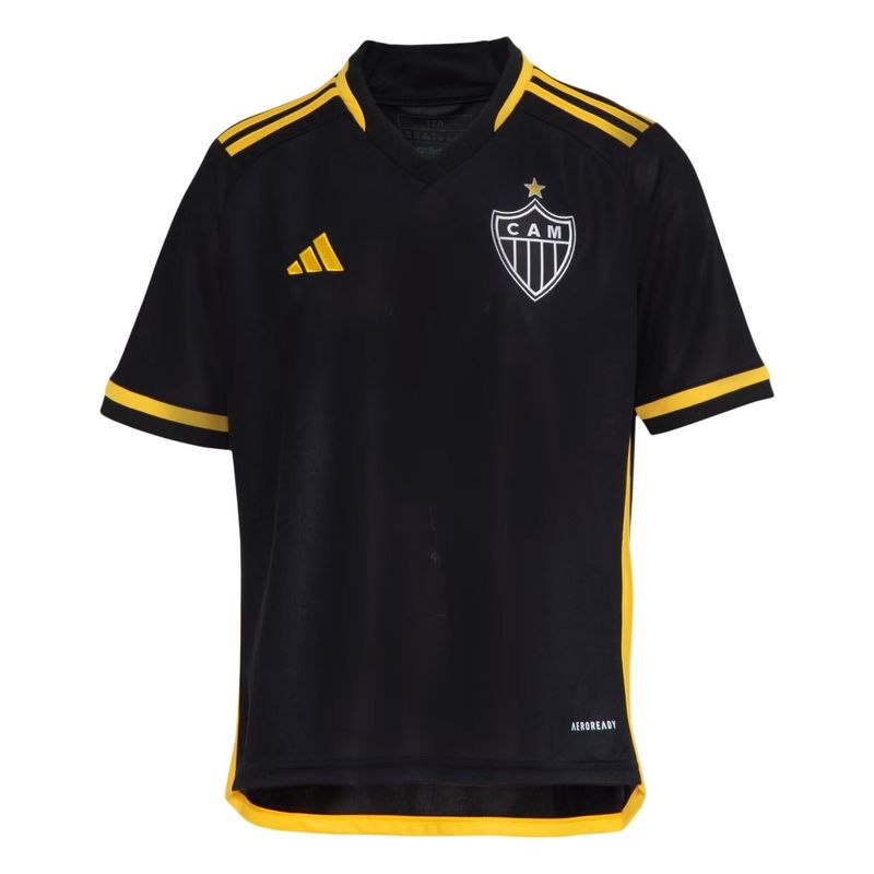 Camisa-Atletico-Mineiro-III-23-24-Adidas-Infantil---Preta-Amarela