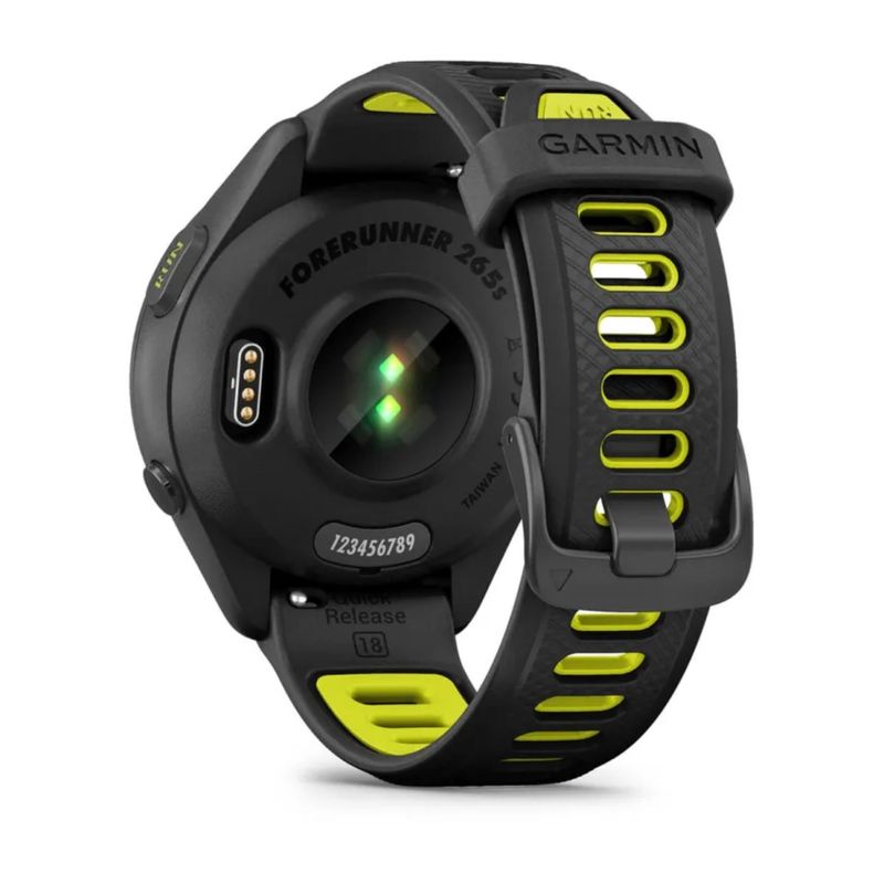 Relogio-Monitor-Cardiaco-Garmin-Forerunner-265S-Music-Unissex---Preto-Amarelo