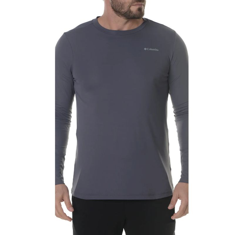 Camiseta-Manga-Longa-Columbia-Neblina-Masculina---Cinza-Escuro-