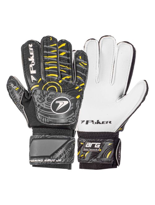 Luva Goleiro Poker Wave Training Infantil - Preta/Multicolor