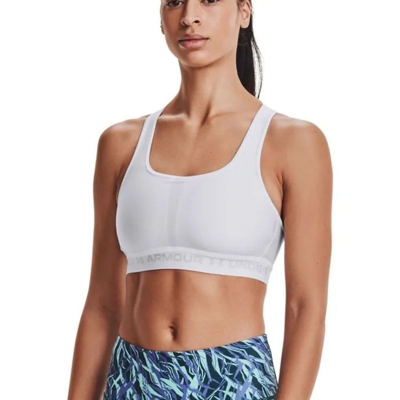 Top de Treino Feminino Under Armour Crossback Mid Bra Roxo