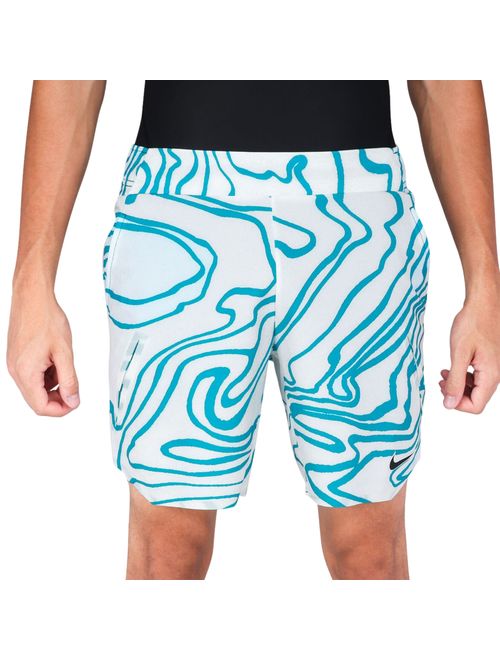 Shorts Nike Nike Court Df Slam Mb Masculina - Branco/Azul