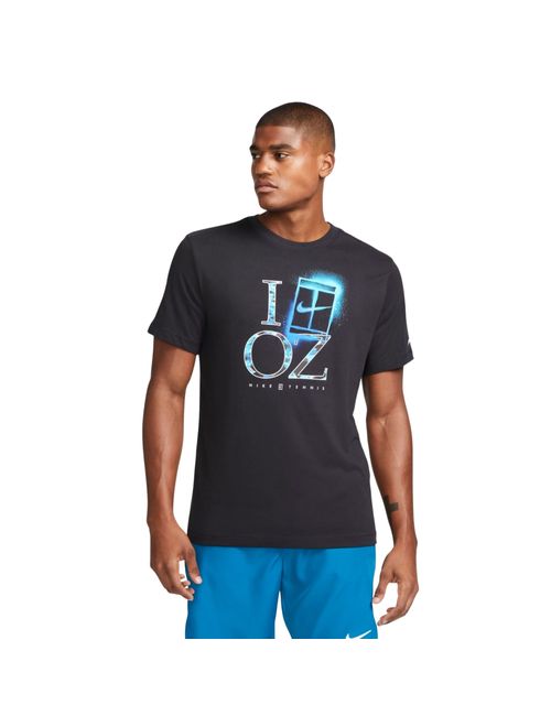 Camiseta Nike Nikecourt Dri-Fit Tee Oz Masculina - Preta