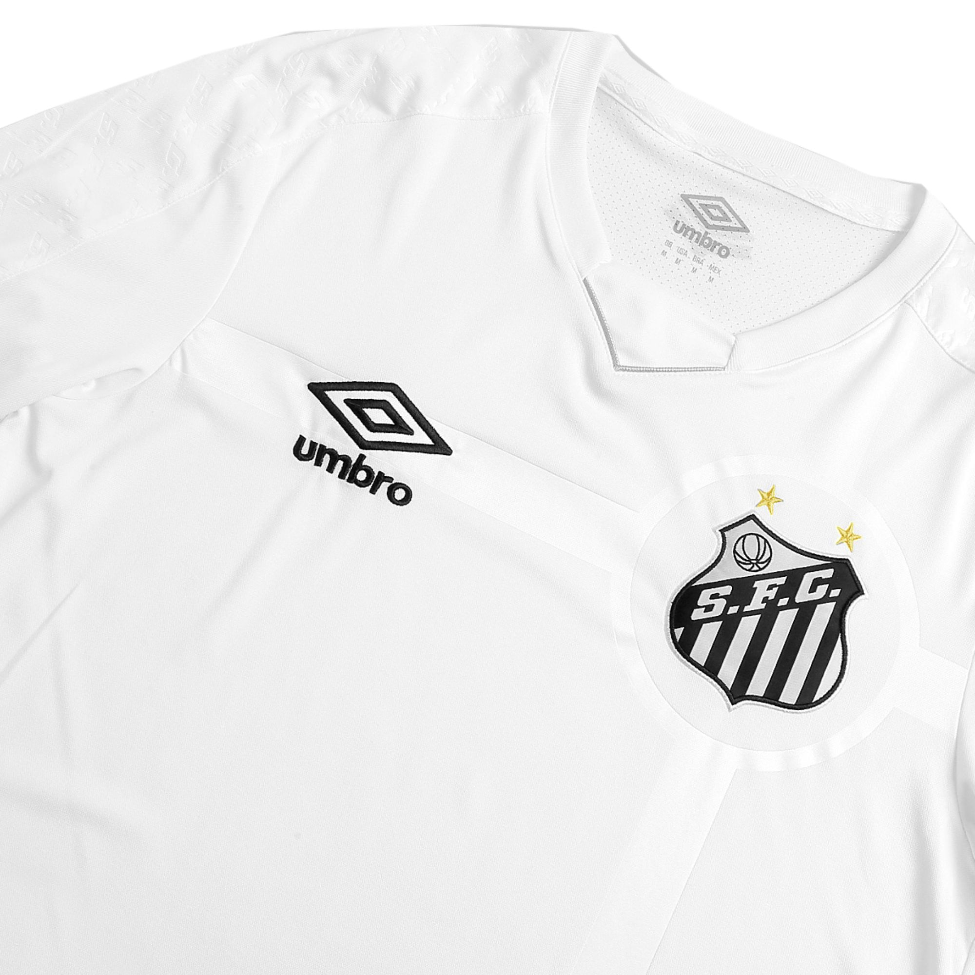 Camisa Santos 2019 Umbro Torcedor Masculina - Branca/Prata - Bayard Esportes