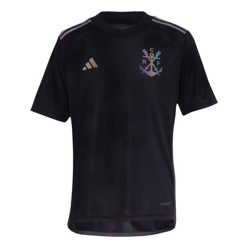Camisa-Flamengo-III-23-24-Adidas-Infantil---Preta