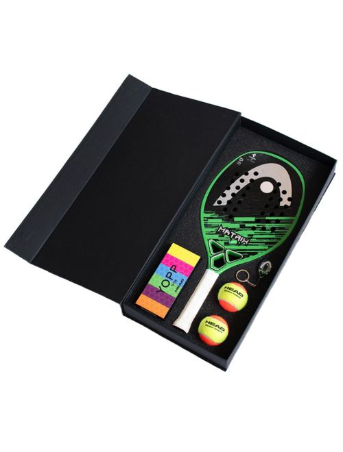 Kit Raquete Beach Tennis Head Matrix Unissex - Verde/Preto