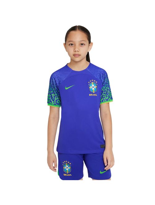 Camisa Brasil CBF 22/23 II Nike Torcedor Pro Infantil - Azul