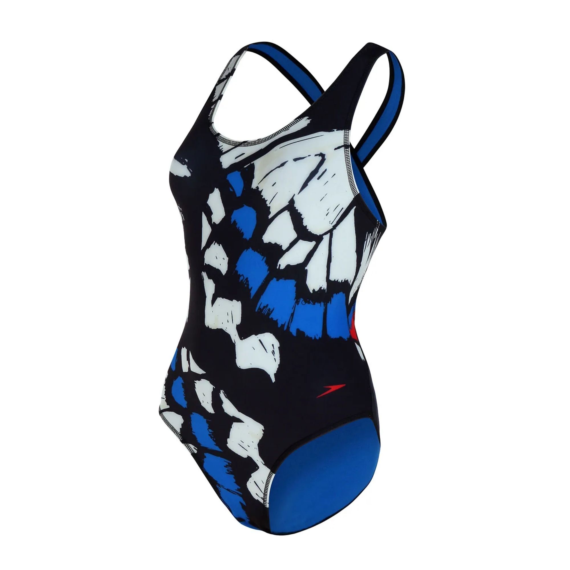 Maiô Speedo Slim Cross Papillons Feminino - Azul Bic