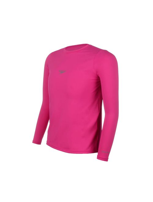 Camiseta Manga Longa Speedo Proteção Uv50 Feminina - Rosa