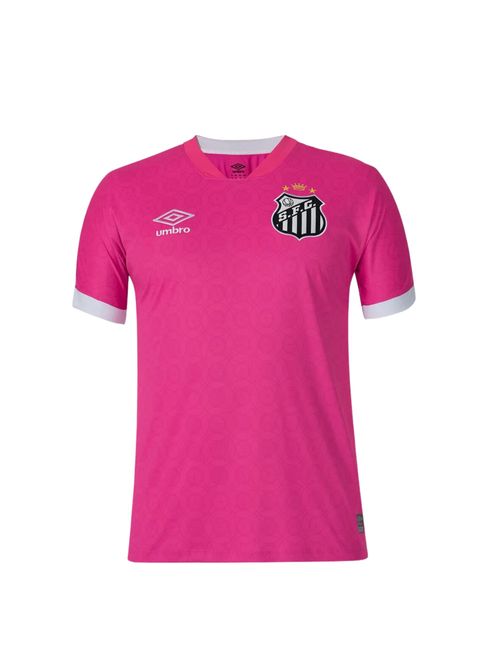Camisa Santos 23 Umbro Outubro Rosa Masculina - Rosa