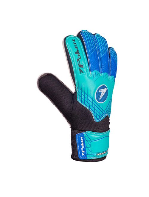 Luva Goleiro Poker Training Focus Infantil - Azul/Branca
