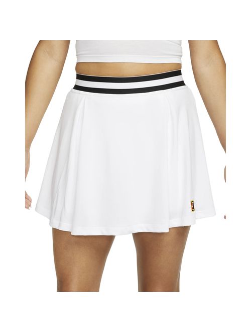 Saia Nikecourt Dri-Fit Heritage Feminina - Branca