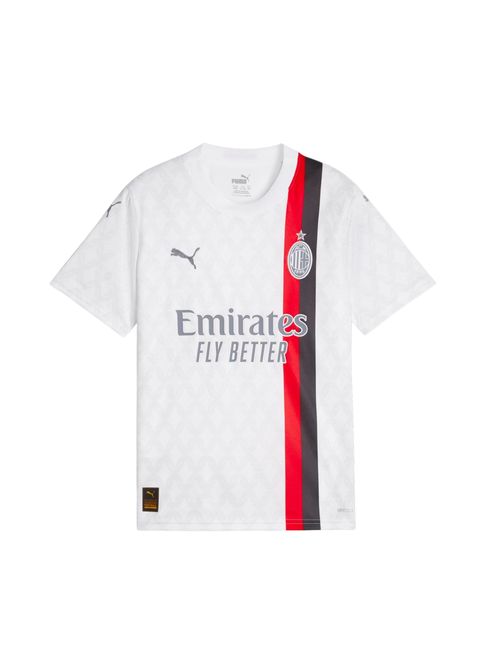 Camisa Ac Milan II 23/24 Puma Infantil - Branca/Vermelha