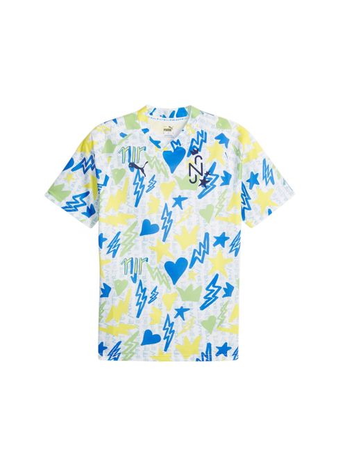 Camisa Neymar Jr Puma Football Masculina - Branca/Multicolor