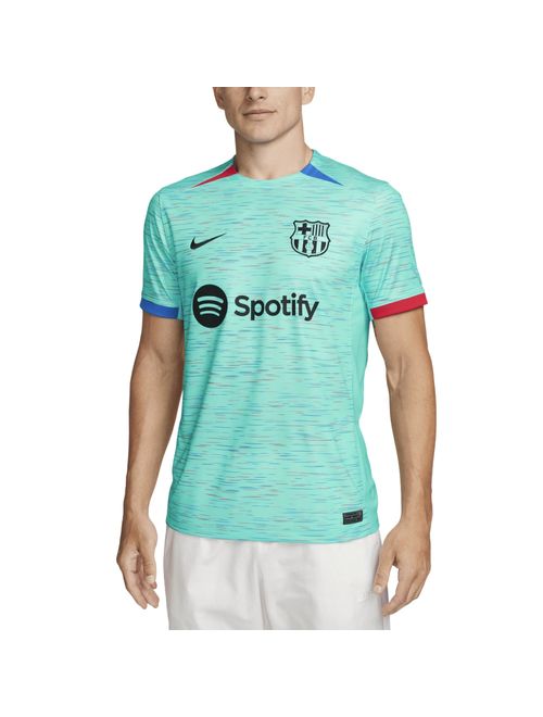 Camisa Barcelona III 23/24 Nike Stadium Masculina - Azul/Vermelha